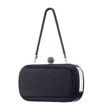 N by Nina Victoria Crystal Minaudiere Clutch Bag