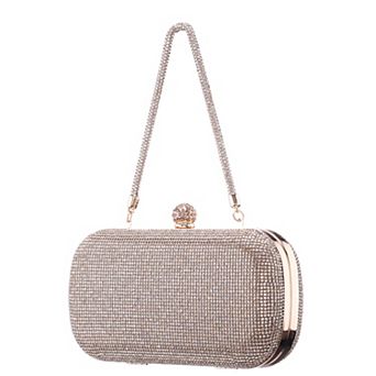 N by Nina Victoria Crystal Minaudiere Clutch Bag