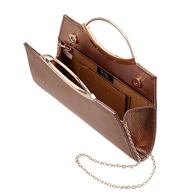 N by Nina Wryn Metallic Satchel Bag