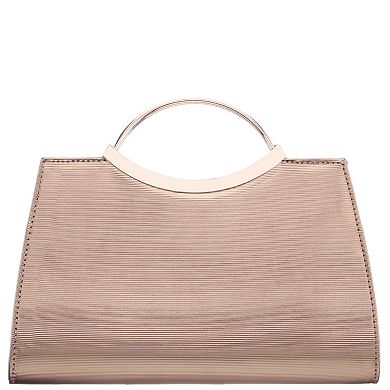N by Nina Wryn Metallic Satchel Bag