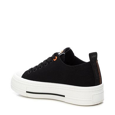 Women's Urban Style Canvas Platform Sneakers Refresh By Xti
