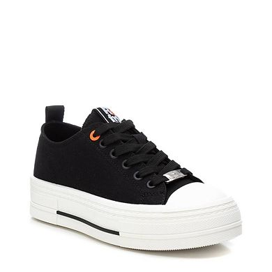 Women's Urban Style Canvas Platform Sneakers Refresh By Xti