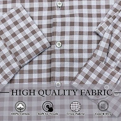 Wear Sierra Top Shelf Cotton Long Sleeve Button Down Check design Shirt for Men