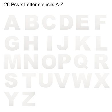 26pcs Alphabet Cake Stencils A-Z Letters Stencils 6 Inch Alphabet Cake Decorating Mould Set