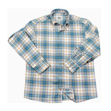 Wear Sierra Top Shelf Button Down Shirts with Plaid Pattern, Soft Combed Cotton Shirt