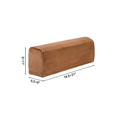 4 Pcs Sofa Armrest Covers Stretch Scratch-Resistant Couch Armrest Cover for Chairs Sofas Couch Arm