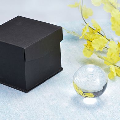 40mm/1.6" Crystal Ball, K9 Crystal Ball Decorative Ball with Gift Box for Decoration, Clear