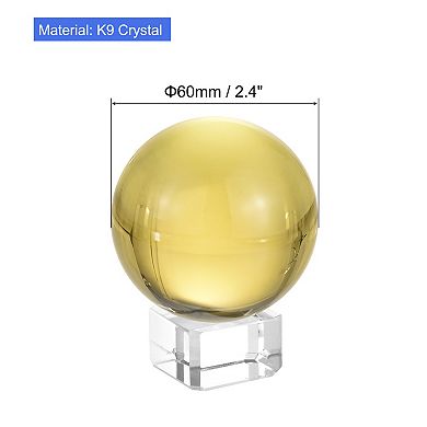 60mm/2.4" Crystal Ball, 1 Set K9 Decorative Ball with Gift Box and Crystal Stand