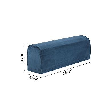 2 Pcs Sofa Armrest Covers Stretch Scratch-Resistant Couch Armrest Cover for Chairs Sofas Couch Arm