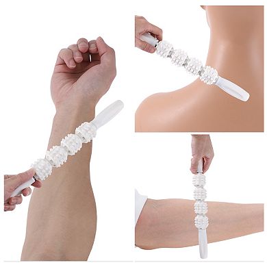 Comfortable Wolf Tooth Massage Stick Manual Massager Tools 14.06"x1.97" 1 Pc