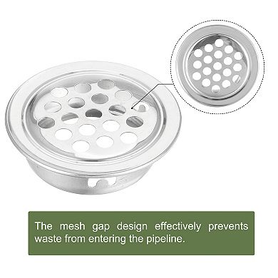 Floor Drain Cover, 1 Inch Stainless Steel Anti Blocking Drain Cover, 25mm Flat Mouth
