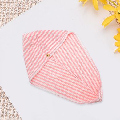 Water-absorbent Wave Pattern Hair Towel 1 Pc