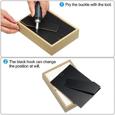 6"x8" Shadow Box Frame, Wooden Dried Flower Floating Photo Frame Display Case