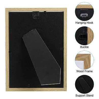 6"x8" Shadow Box Frame, Wooden Dried Flower Floating Photo Frame Display Case