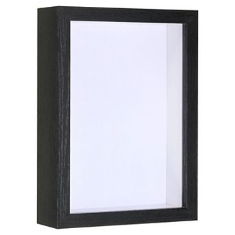 6"x8" Shadow Box Frame, Wooden Dried Flower Photo Frame Floating Photo Frame Display Case