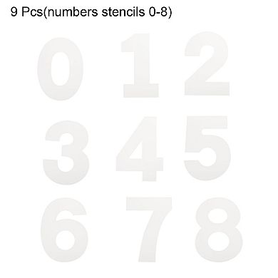 6 Inch Plastic Number Stencils Set 0-8 Address Number Stencil Templates