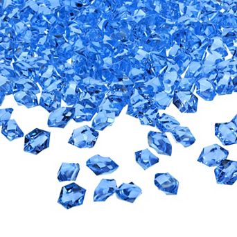 1000 pc Fake Ice Rocks, Dazzling Clear Resin Crushed Ice Sparkling Fake Diamonds Gem Stones