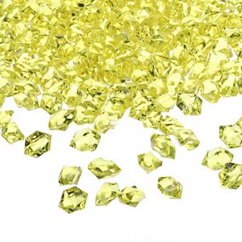 1000 pc Fake Ice Rocks, Dazzling Clear Resin Crushed Ice Sparkling Fake Diamonds Gem Stones