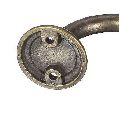 Wall Hooks, 2Pcs - Zinc Alloy Single Prong Ceramic Handle Clothes Hook, Bronze Hooks