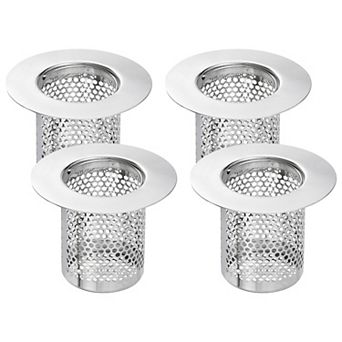 4 Pack Shower Drain Strainer, 2"x2.6" Stainless Steel Floor Drain Strainer Deep Sink Hair Catcher