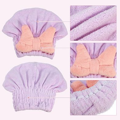 Hair Drying Towel Dry Cap, Towel Cap Quick Drying Lightweight for After Bath Drying Hair