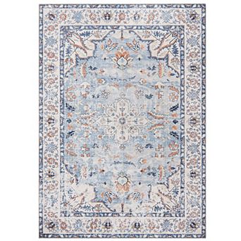 Garvee Washable Traditional Floral Indoor Rectangle Area & Throw Rug