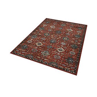 Garvee Vintage Floral Prited Area Machine Washable Non Slip Low Pile Indoor Mat