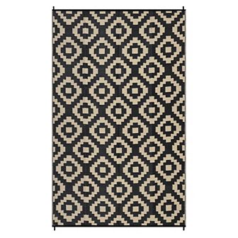 Garvee Outdoor Modern Geometric Plastic Area Rug for Camping Picnic