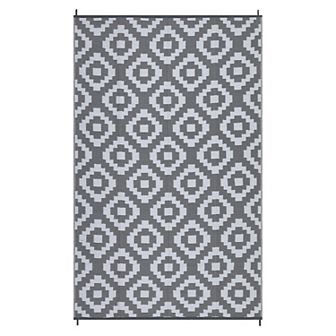 Garvee Outdoor Modern Geometric Plastic Area Rug for Camping Picnic