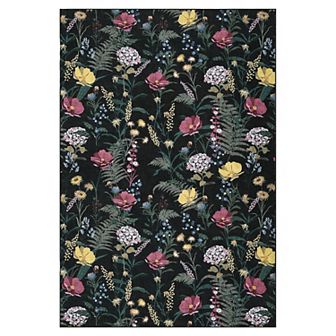 Garvee Modern Flower Area Rug Non Slip Stain Resistant Carpet for Living Room Bedroom
