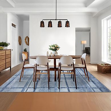 Garvee Machine Washable Indoor Non Slip Stain Resistant Area Rug for Living Room Bedroom