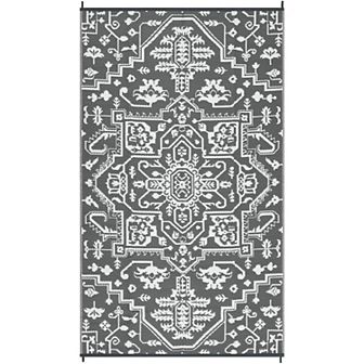 Garvee Vintage Outdoor Area Rug Reversible&Foldable Carpet for Patio Garden