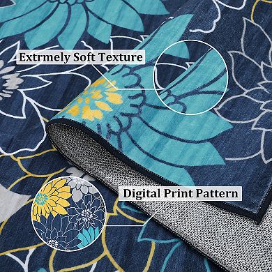 Garvee Machine Washable Rug Non Slip Area Carpet for Living Room Kitchen