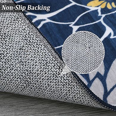 Garvee Machine Washable Rug Non Slip Area Carpet for Living Room Kitchen