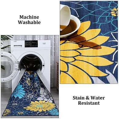 Garvee Machine Washable Rug Non Slip Area Carpet for Living Room Kitchen