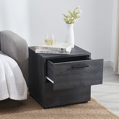 Nestl Small Rattan Night Stand End Table