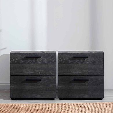 Nestl Small Rattan Night Stand End Table