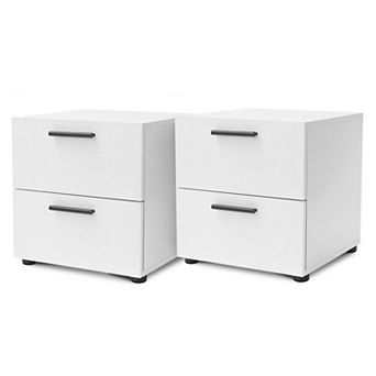 Nestl Small Rattan Night Stand End Table