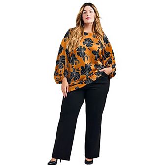 Avenue Women's Plus Size Bella Satin Tunic