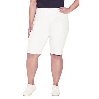 Avenue Women's Plus Size Butter Denim Pull On Short
