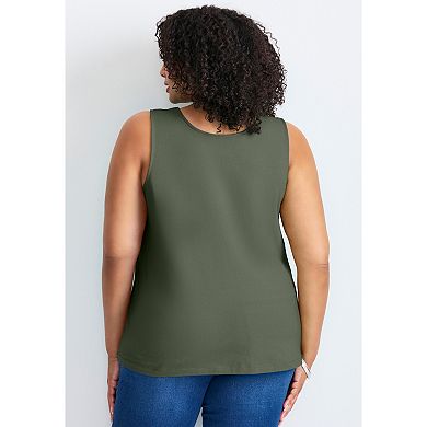 Avenue Women's Plus Size Basic Layering Tank