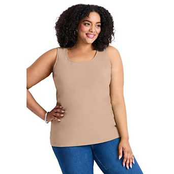 Avenue Women's Plus Size Basic Layering Tank