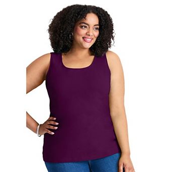 Avenue Women's Plus Size Basic Layering Tank