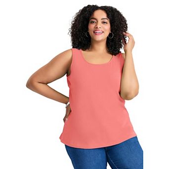 Avenue Women's Plus Size Basic Layering Tank
