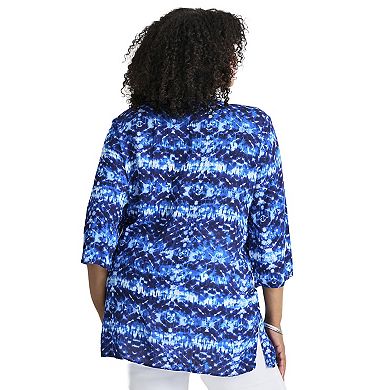 Avenue Women's Plus Size Beaded Embellishment Tunic