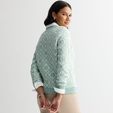 Women's Croft & Barrow® Mockneck Pullover Sweater