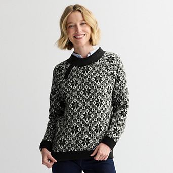 Women's Croft & Barrow® Mockneck Pullover Sweater
