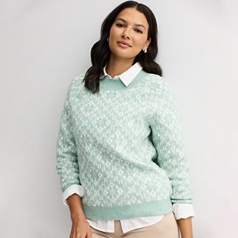 Women's Croft & Barrow® Mockneck Pullover Sweater