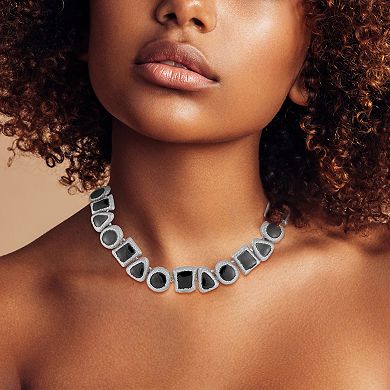 WINX Vintage Square, Triangle, and Circle Charms Necklace