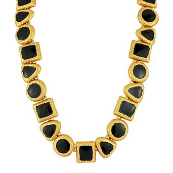 WINX Vintage Square, Triangle, and Circle Charms Necklace